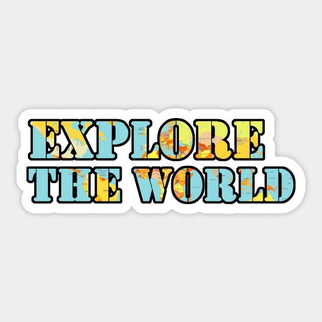 Explore The World Sticker by AbundanceSeed